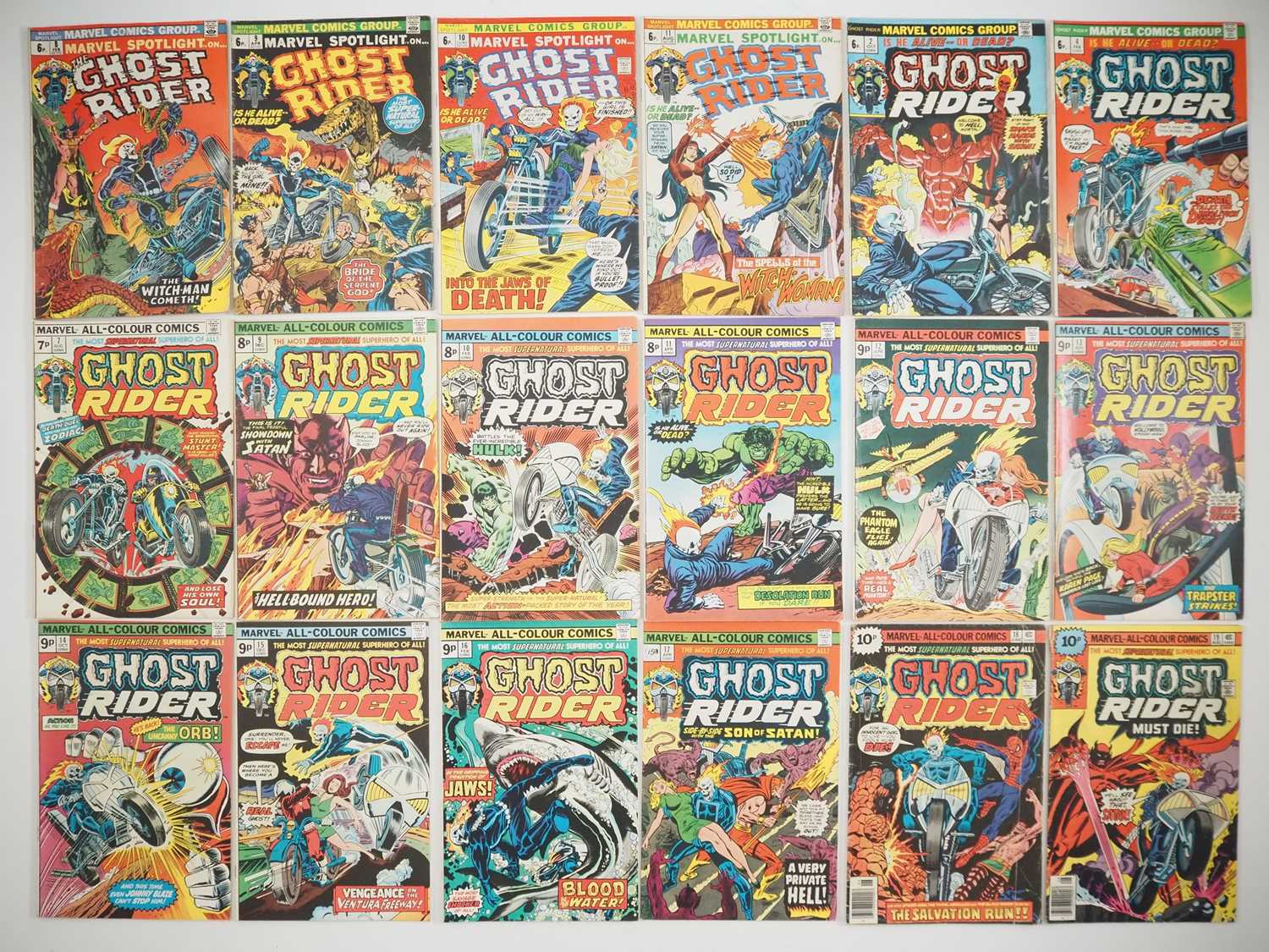 Lot 31 - GHOST RIDER LOT (18 in Lot) - Includes MARVEL...
