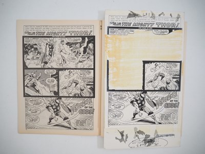 Lot 197 - MARVEL UK ACTUAL COLOURED ARTWORK BOARD (used...