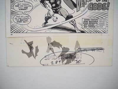 Lot 197 - MARVEL UK ACTUAL COLOURED ARTWORK BOARD (used...