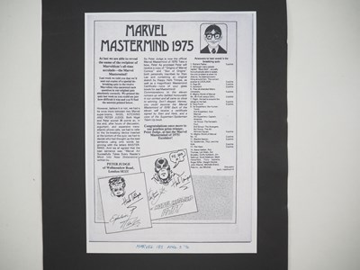 Lot 201 - MARVEL MASTERMIND LOT (3 in Lot) - An annual...