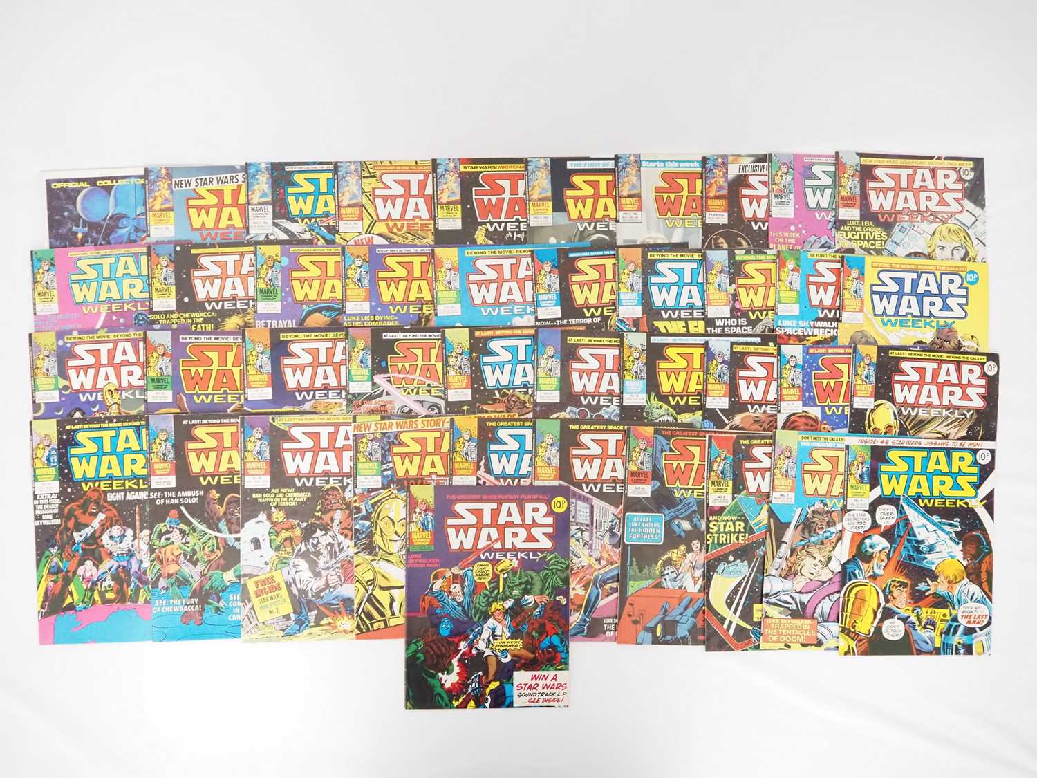 Lot 325 - STAR WARS WEEKLY #3, 4, 7, 9 to 23, 25, 28, 29,...