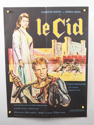 Lot 6 - EL CID (1961) A large quantity of film posters...