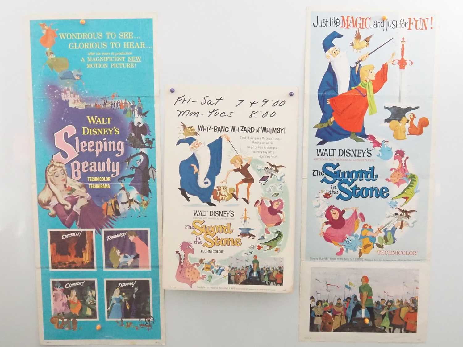 Lot 57 - WALT DISNEY: A pair of US Insert movie posters...