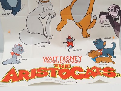 Lot 72 - WALT DISNEY: THE ARISTOCATS (1980 re-release)...