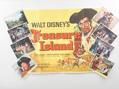Lot 77 - WALT DISNEY: TREASURE ISLAND (1975) A UK Quad...