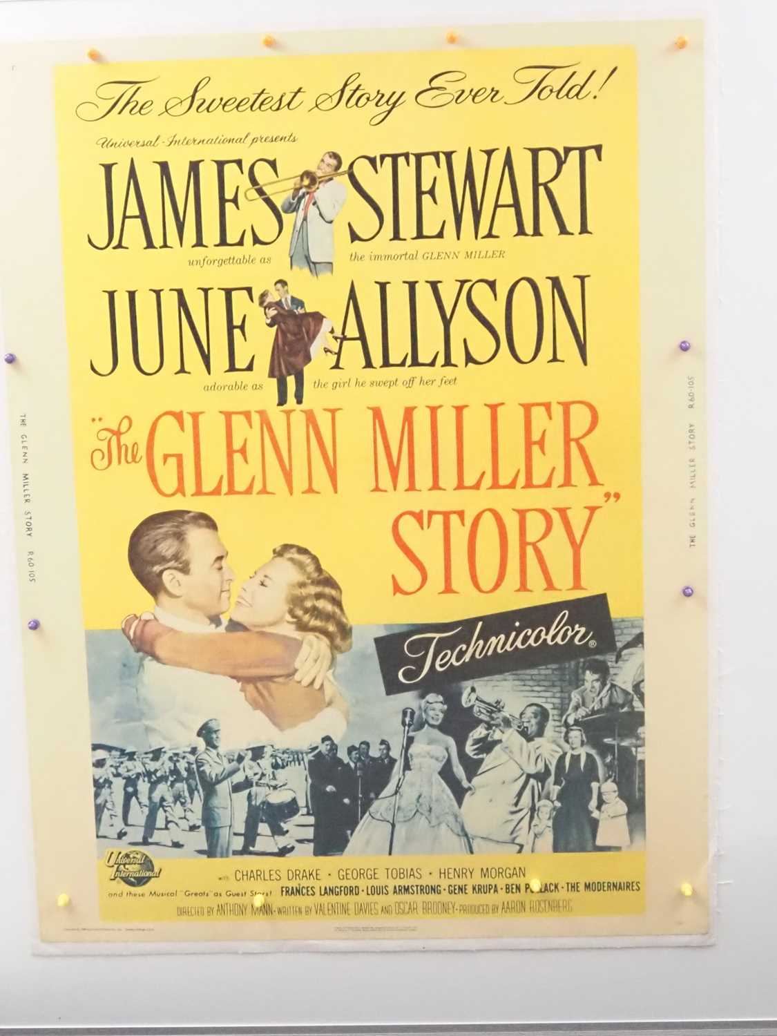 Lot 99 - THE GLENN MILLER STORY (1960 re-release) - A...