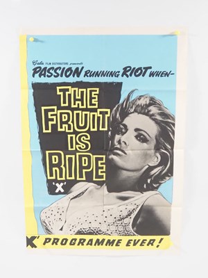 Lot 108 - THE FRUIT IS RIPE (1960) - UK Quad film poster,...