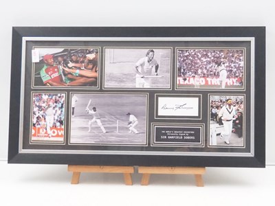 Lot 126 - THE WORLD'S GREATEST CRICKETERS - framed and...