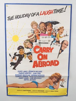 Lot 134 - CARRY ON ABROAD (1972) - UK one sheet film...