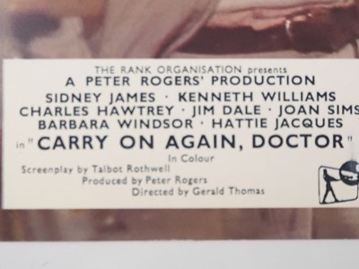 Lot 136 - CARRY ON AGAIN DOCTOR (1969) Set of 8 UK Front...