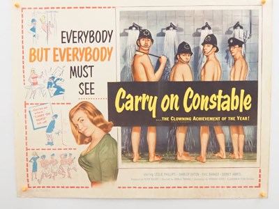 Lot 137 - CARRY ON CONSTABLE (1960) US half sheet - rolled