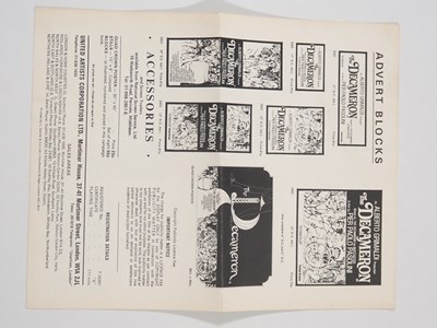 Lot 152 - THE DECAMERON (1971) - UK Quad film poster,...