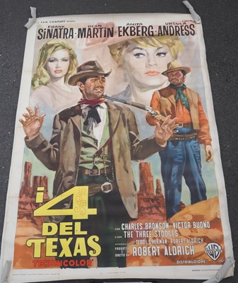 Lot 198 - 4 FOR TEXAS (1963) - A linen backed Italian...