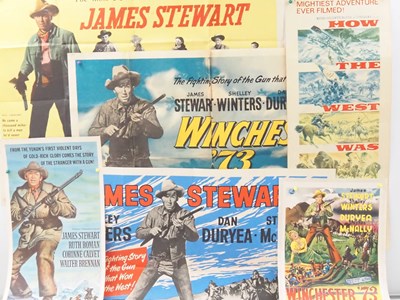 Lot 201 - A group of James Stewart Western film posters...