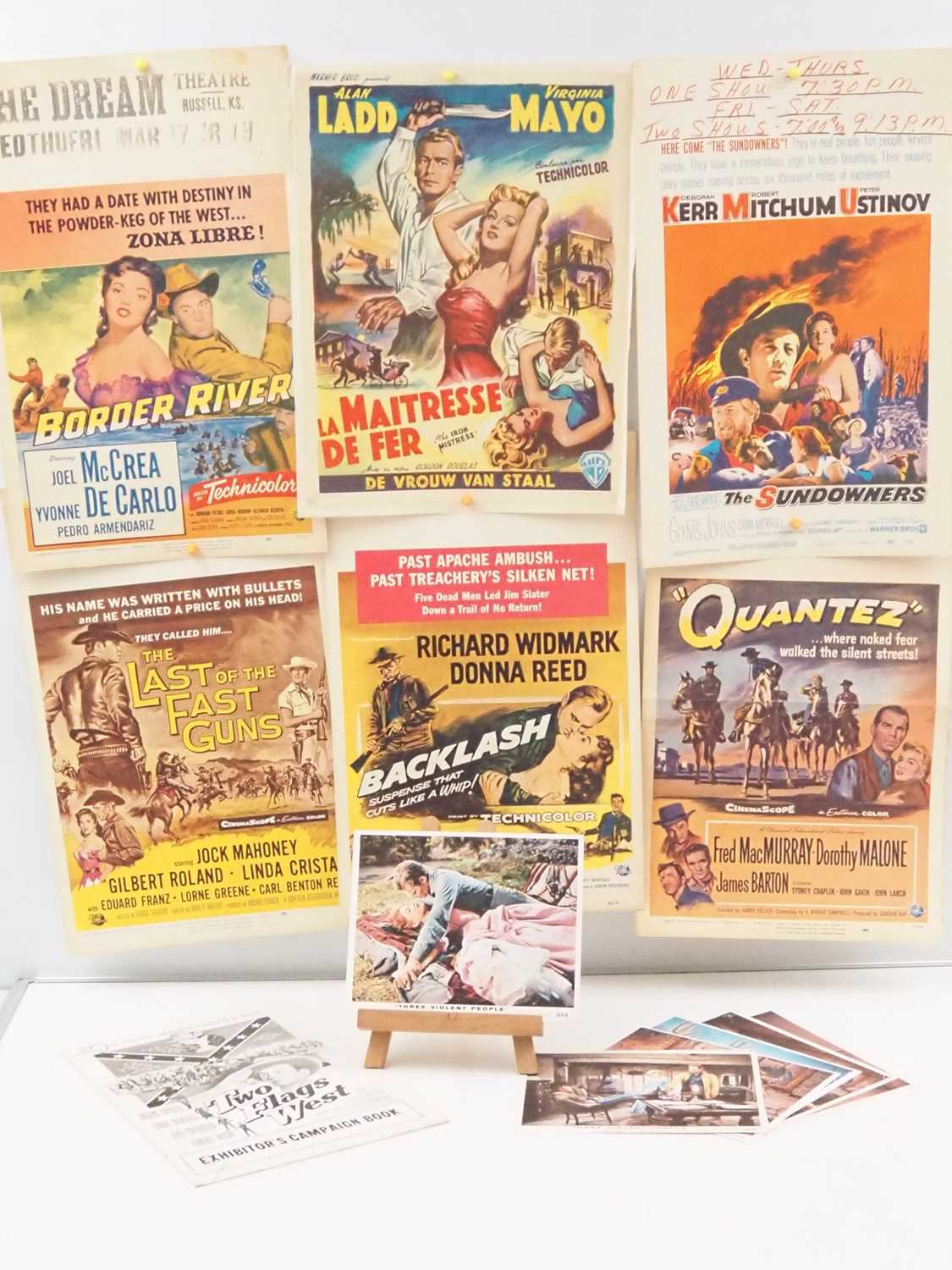 Lot 207 - A selection of Western movie posters and other...