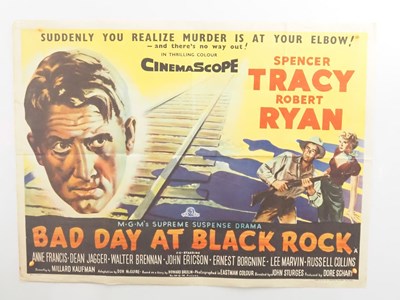 Lot 210 - BAD DAY AT BLACK ROCK (1955) - UK Quad movie...