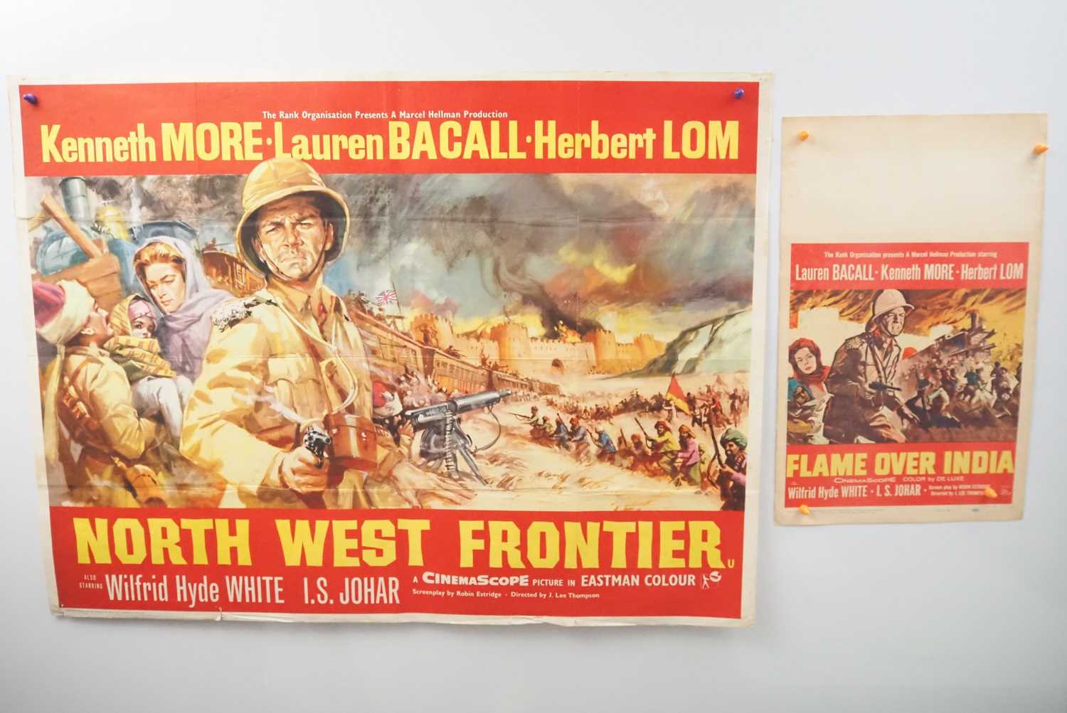 Lot 222 - NORTH WEST FRONTIER (1959) UK Quad film poster...