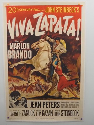 Lot 231 - VIVA ZAPATA (1952) - US one sheet - linen backed