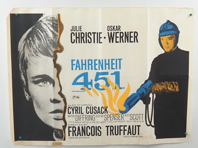 Lot 294 - FAHRENHEIT 451 (1970s re-release) UK Quad film...