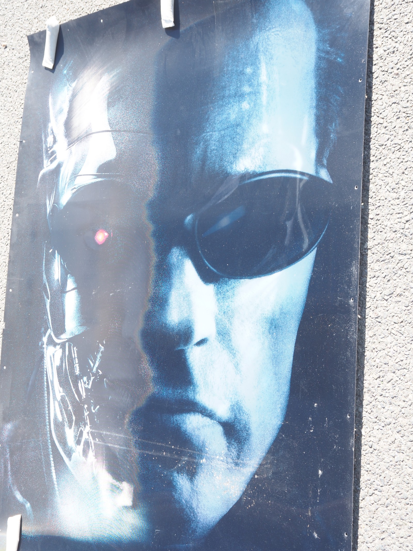 Lot 316 - TERMINATOR 3D cinema banner - rolled in