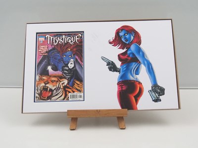 Lot 387 - MARVEL: MYSTIQUE - mounted comic display -...