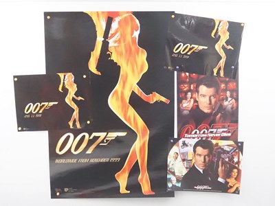 Lot 406 - JAMES BOND: A group of film posters comprising:...