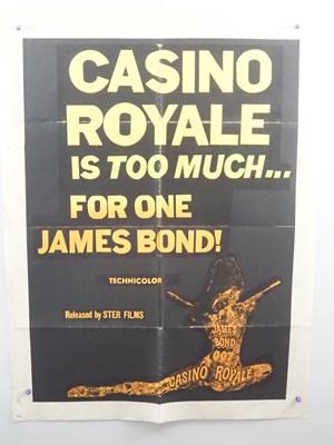 Lot 408 - JAMES BOND: CASINO ROYALE (1967) - 30x40...