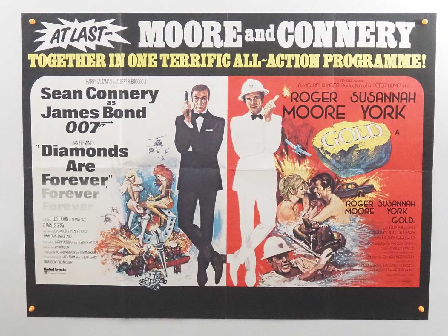 Lot 412 - JAMES BOND: DIAMONDS ARE FOREVER (1971) / GOLD...