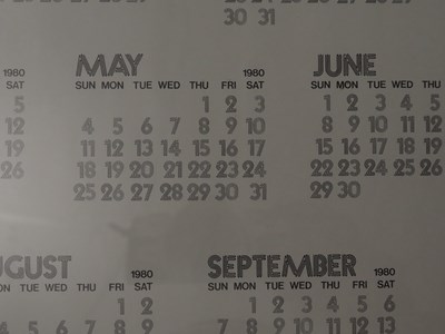 Lot 435 - JAMES BOND: THE AGE OF BOND 1980 - calendar...