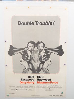 Lot 460 - DIRTY HARRY / MAGNUM FORCE (1975) US one sheet...