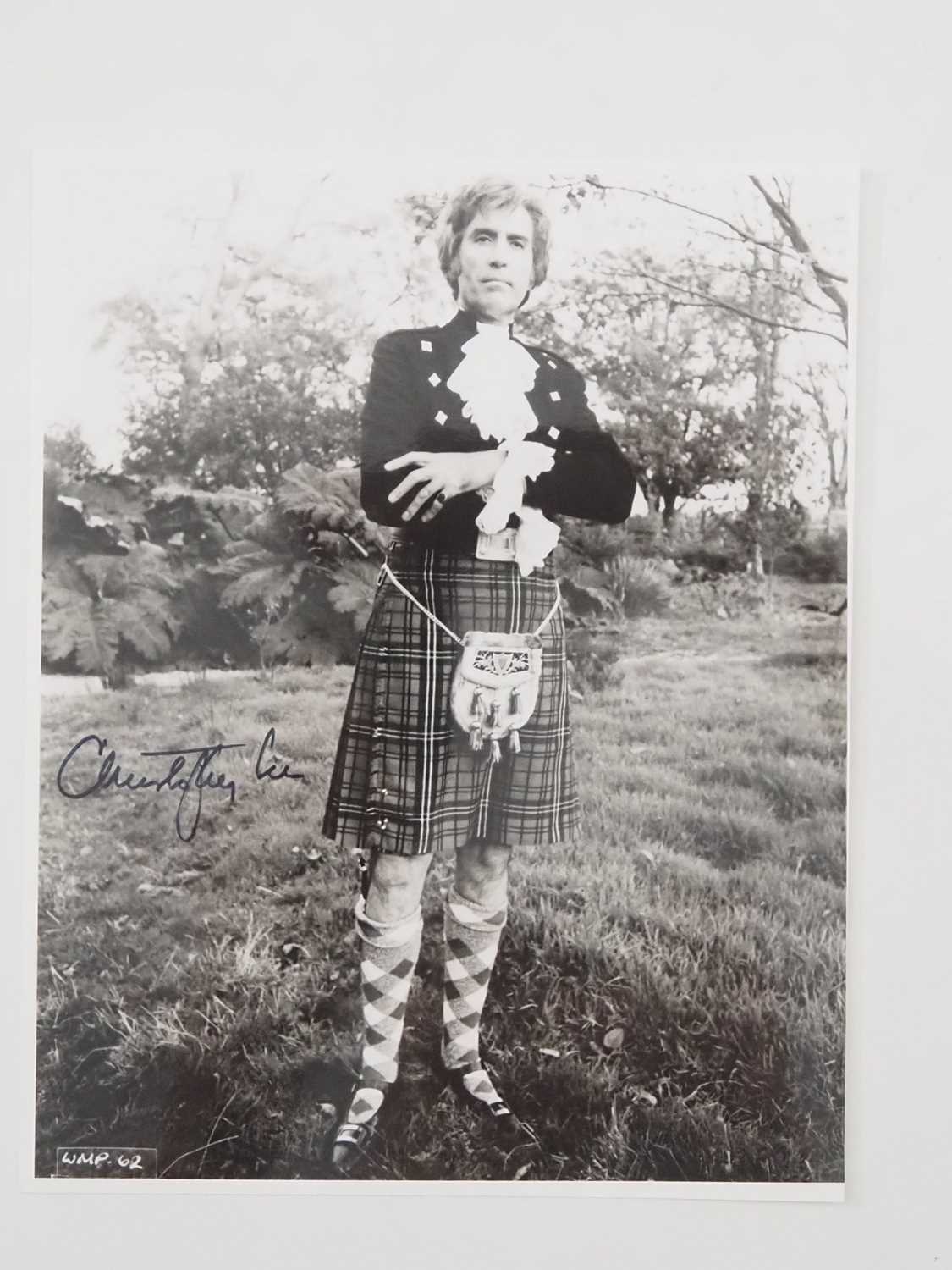 Lot 490 - CHRISTOPHER LEE signed 'Wicker Man'...