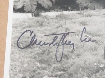 Lot 490 - CHRISTOPHER LEE signed 'Wicker Man'...