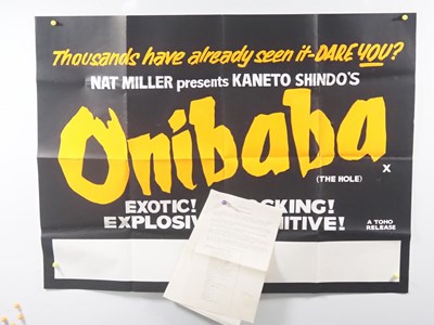 Lot 510 - ONIBABA (1964) - A UK Quad film poster...