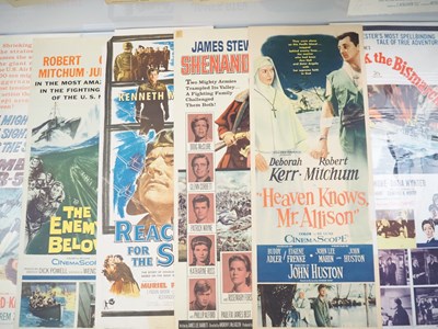 Lot 538 - A selection of US insert movie posters for war...