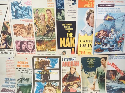 Lot 538 - A selection of US insert movie posters for war...