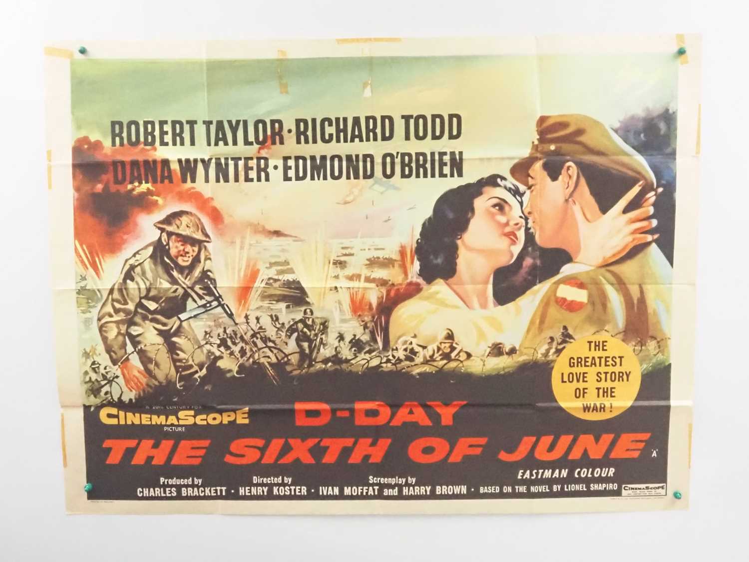 Lot 541 - D-DAY THE 6TH JUNE - UK Quad film poster -...