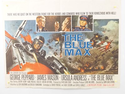 Lot 550 - THE BLUE MAX (1966) UK Quad poster (slight...