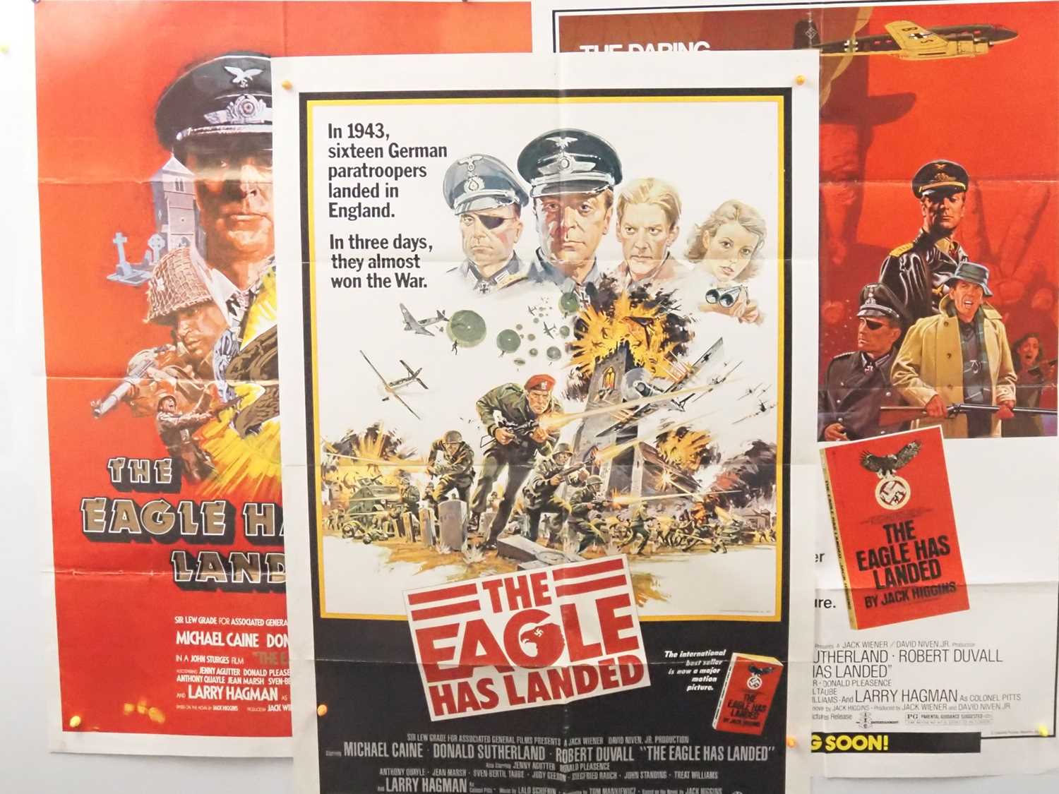 Lot 553 - THE EAGLE HAS LANDED (1977) US one sheet, one...