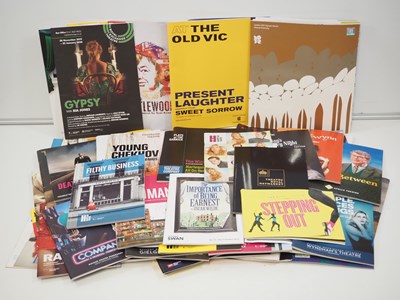 Lot 566 - A box of theatre programmes from a variety of...