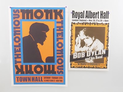 Lot 591 - A pair of commercial music posters: BOB DYLAN...