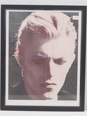 Lot 600 - DAVID BOWIE POSTER - Pete O'Neil - FINE ART...