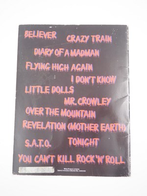Lot 641 - OZZY OSBOURNE (1981) 'Ozzy' song book...