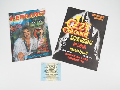 Lot 643 - OZZY OSBOURNE (1986) 'Monsters of Rock'...