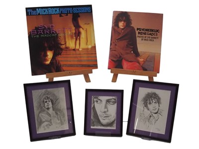 Lot 650 - PINK FLOYD: A group of framed and glazed...