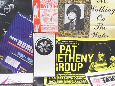 Lot 667 - A selection of rock n pop music posters to...