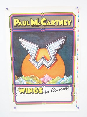 Lot 688 - WINGS (1976) TEST print tour poster (55cm x...