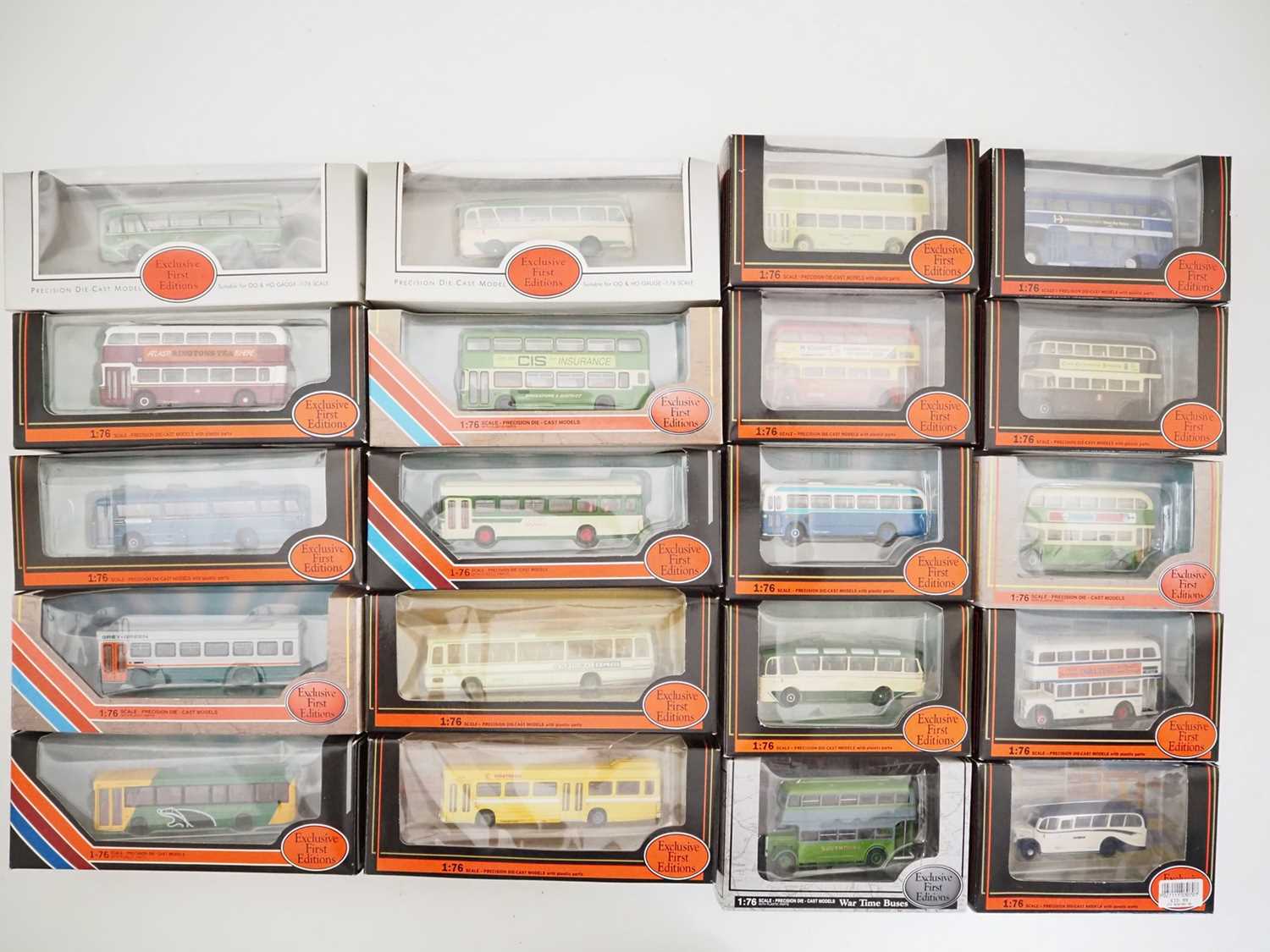 Lot 24 - A group of EFE 1:76 scale diecast buses, all...