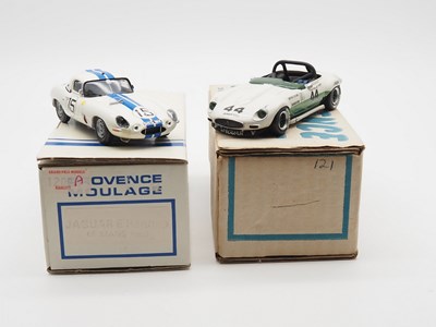 Lot 44 - A pair of 1:43 scale hand built resin models...