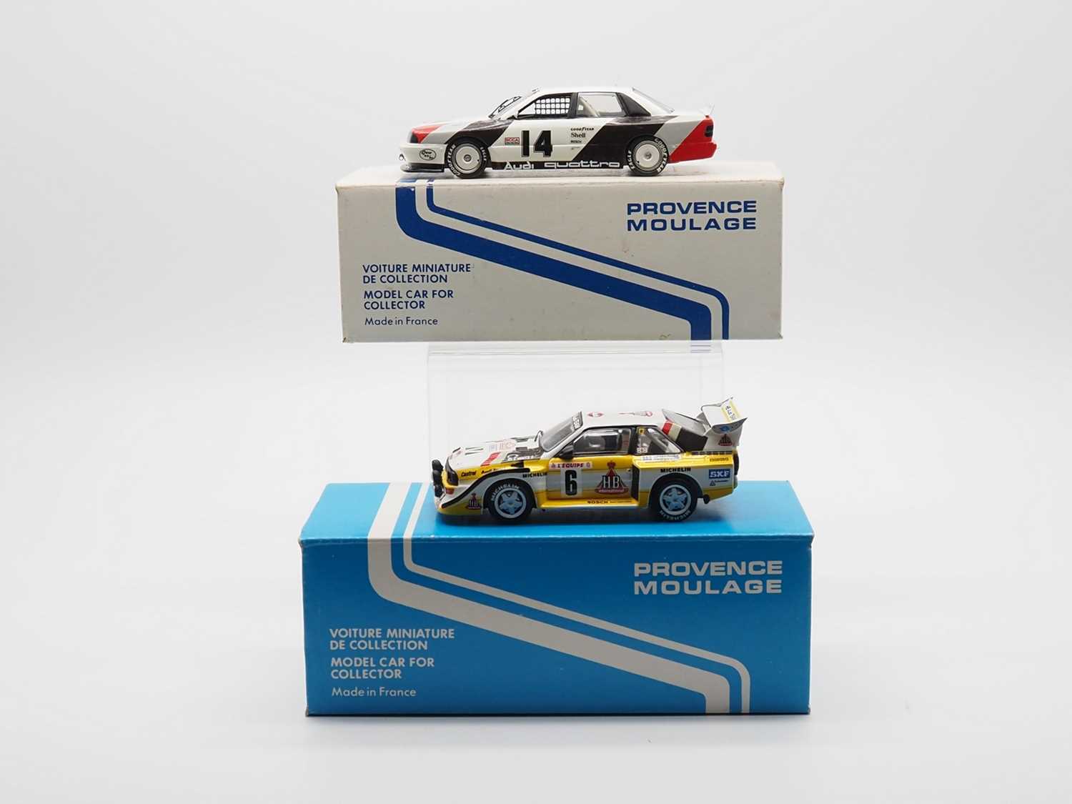 Lot 68 - A pair of 1:43 scale hand built resin models...