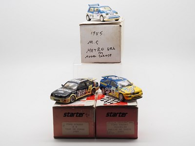 Lot 69 - A group of 1:43 scale hand built resin model...